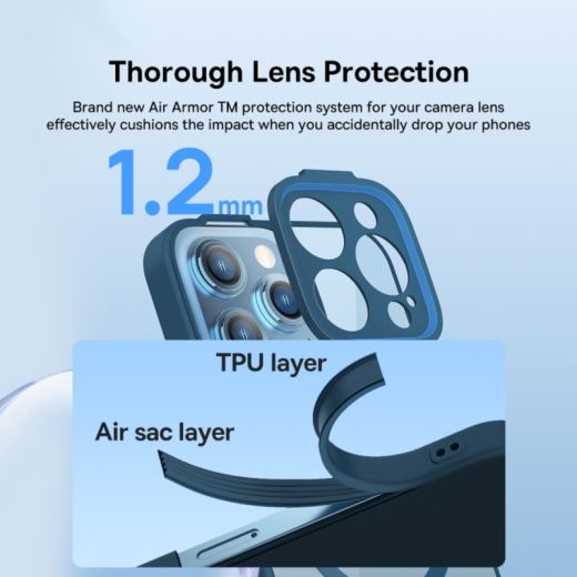 Чохол Baseus Frame Series Magnetic Blue для iPhone 14 Pro Max (ARJT030103)