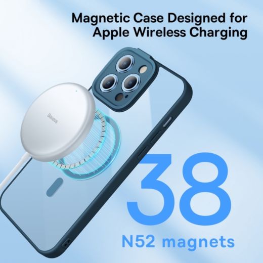 Чохол Baseus Frame Series Magnetic Blue для iPhone 14 Pro Max (ARJT030103)