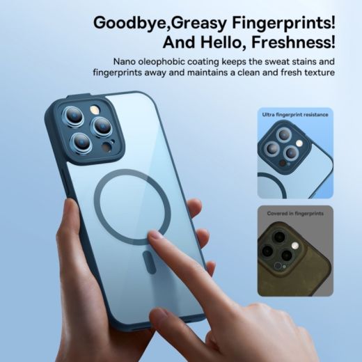 Чохол Baseus Frame Series Magnetic Blue для iPhone 14 Pro Max (ARJT030103)