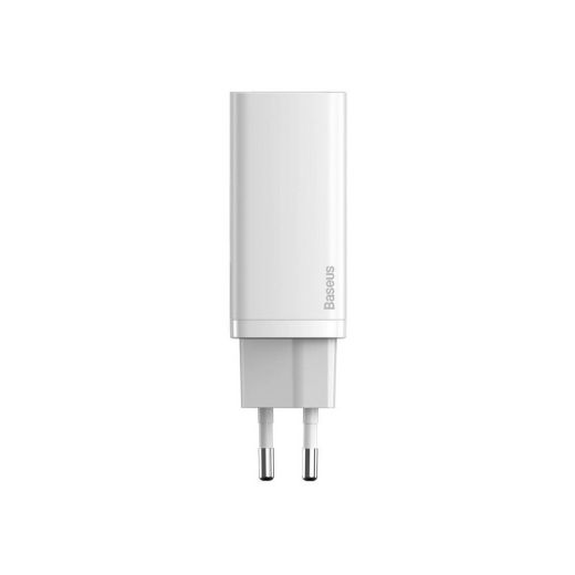 Быстрая зарядка Baseus GaN2 Lite Quick Charger 65W (1 Type-C + 1 USB) White (CCGAN2L-B02)