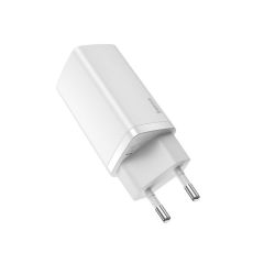 Быстрая зарядка Baseus GaN2 Lite Quick Charger 65W (1 Type-C + 1 USB) White (CCGAN2L-B02)
