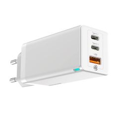 Швидка зарядка Baseus GaN2 Pro Quick Charger 2 Type-C+USB-A White 65W (CCGAN-B02)