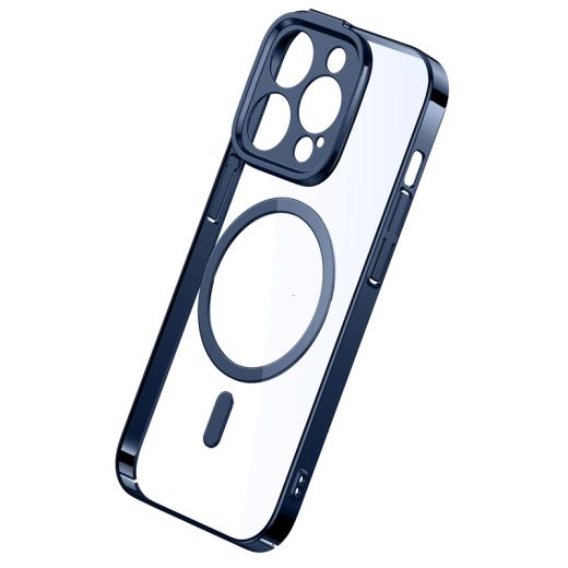 Чохол + захисне скло Baseus Glitter Series Magnetic Blue для iPhone 14 Pro (ARMC010503)