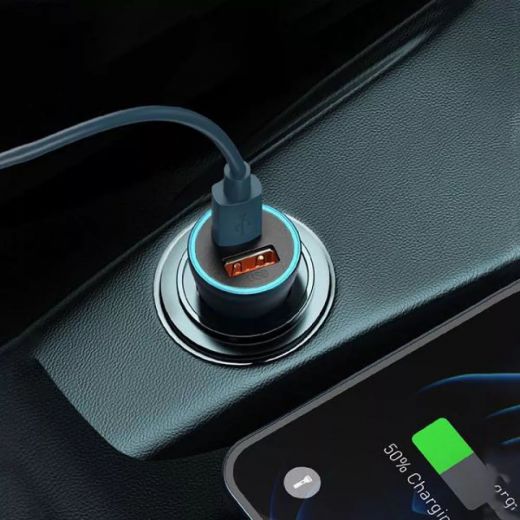 Автомобільний зарядний пристрій Baseus Golden Contactor Pro 40W USB + Type-C Dark Grey (CCJD-0G)