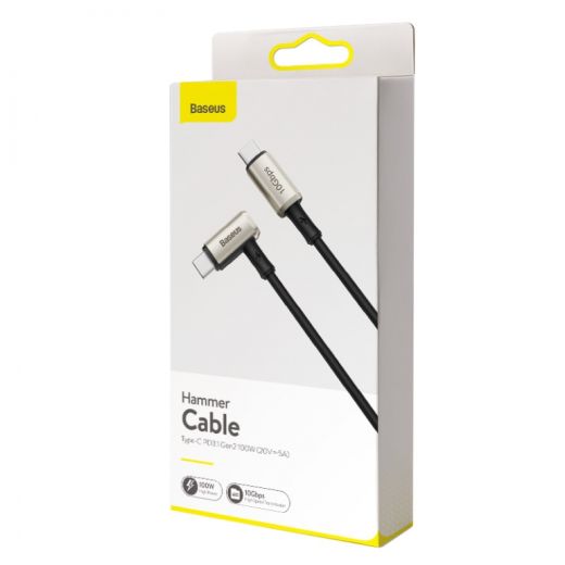 Кабель Baseus Hammer cable Type-C PD3.1 Gen2 100W (20V/5A) 1.5m Black (CATPN-01)