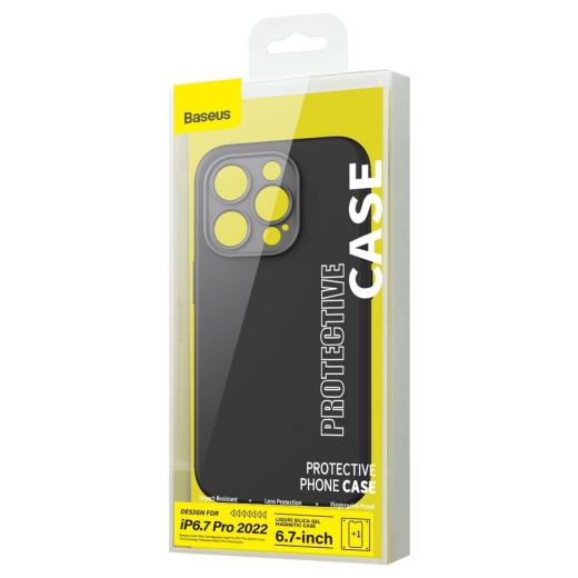 Чохол Baseus Liquid Silica Gel Magnetic Black для iPhone 14 Pro Max (ARYC000301)