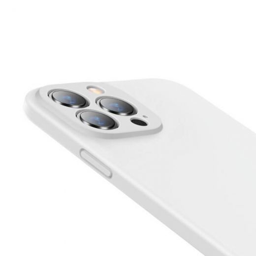 Чохол Baseus  Liquid Silica Gel Series White для iPhone 13 Pro Max