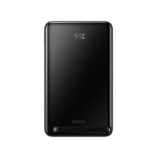 Павербанк (Зовнішній акумулятор) з бездротовою зарядкою Baseus Magnetic Portable Charger 20W 10000mAh with cable Type-C to Type-C 60W（20V/3A) Black (PPCX000003)