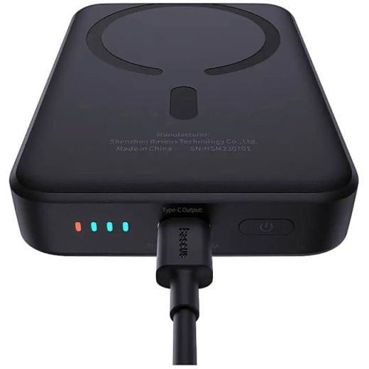 Повербанк Baseus Magnetic Mini Air Wireless Fast Charge 10000mAh 20W Black (P10059001113-00)