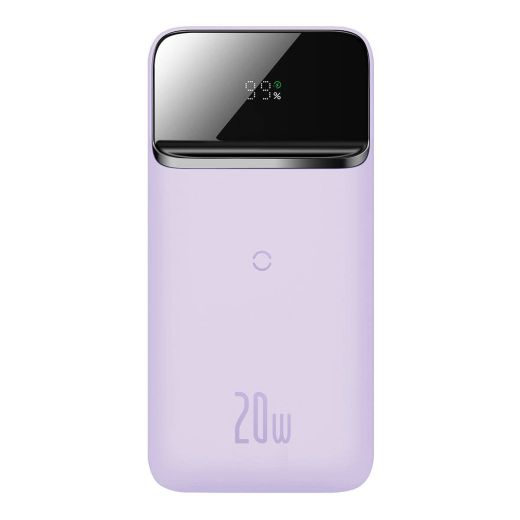 Повербанк з бездротовою зарядкою Baseus Magnetic Wireless 20W 10000 mAh Purple (PPCX010005)