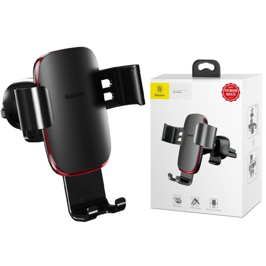 Автотримач Baseus Metal Age Gravity Car Moun (Air Outlet Version) Dark grey SUYL-D0G