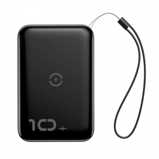 Повербанк з бездротовою зарядкою Baseus Mini S Bracket 10000mAh 18W Black