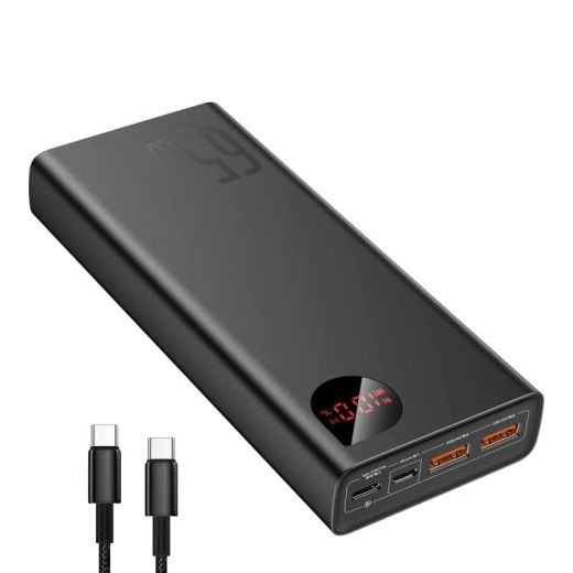 Повербанк Baseus Power Bank 65W 20000mAh Laptop Portable Charger Black