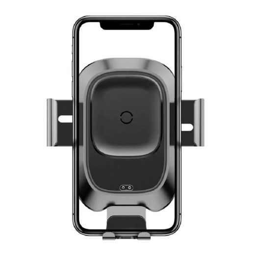 Автомобильный держатель с беспроводной зарядкой Baseus Smart Vehicle Bracket Wireless Charger Black (WXZN-01)