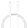 Кабель Baseus Superior Series Fast Charging Data Cable Type-C to Lightning 20W 2m White (CATLYS-C02)