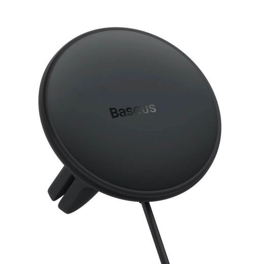 Автомобильное зарядное устройство Baseus wireless car charger with MagSafe 15W holder for air vent + USB-A 25W (CW01)