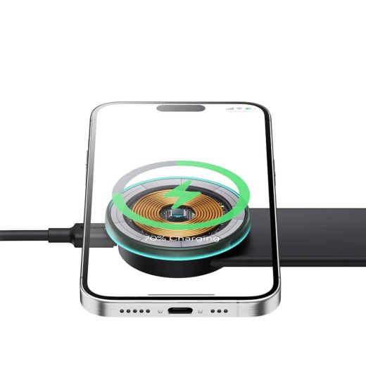 Бездротова автомобільна зарядка Baseus C02 Pro Magnetic Wireless Charging Car Mount (C40156000111-00)