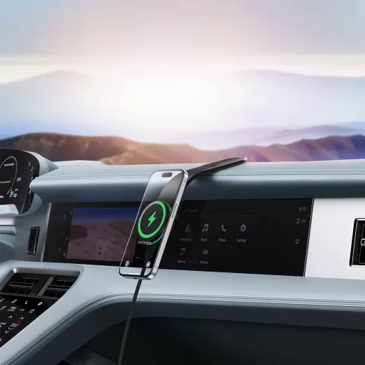 Бездротова автомобільна зарядка Baseus C02 Pro Magnetic Wireless Charging Car Mount (C40156000111-00)