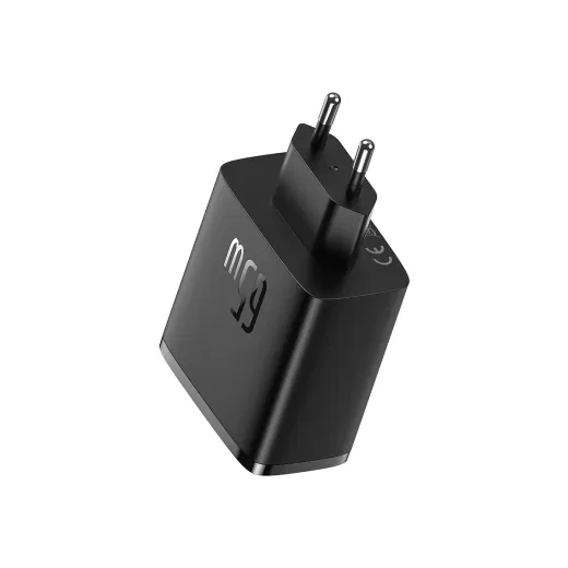 Швидка зарядка Baseus Cube Pro 3 Ports Fast Charger 65W Black (P10152301113-00)
