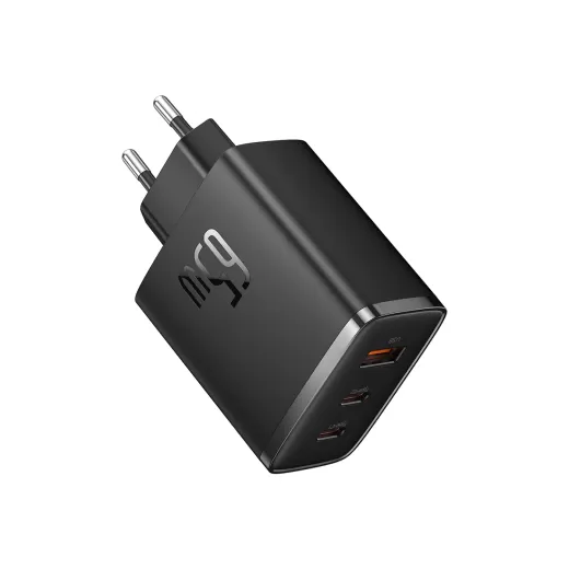Швидка зарядка Baseus Cube Pro 3 Ports Fast Charger 65W Black (P10152301113-00)