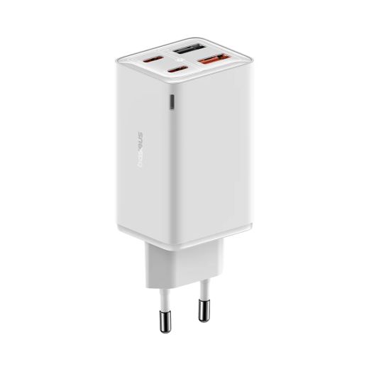 Швидка зарядка Baseus GaN6 Pro 4 Ports Fast Charger 65W White (P10162701213-00)