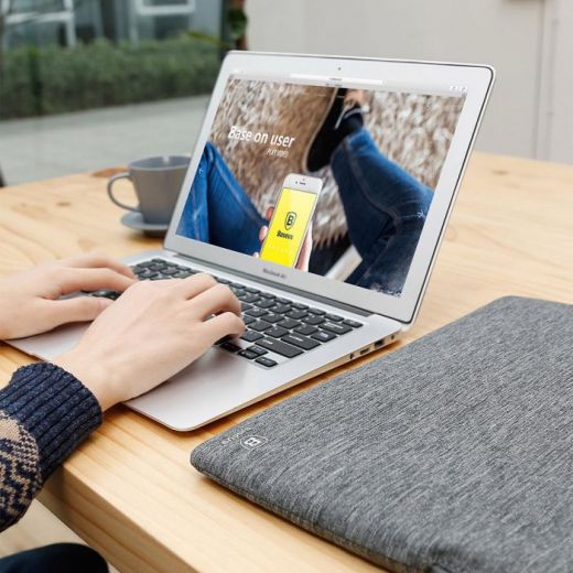 Чехол Baseus Laptop Bag Gray для MacBook 15"