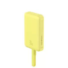 Повербанк з кабелем USB-C Baseus Magnetic Power Bank 30W 10000mAh With Built-in USB-C Cable Yellow (P1002210BY23-00)