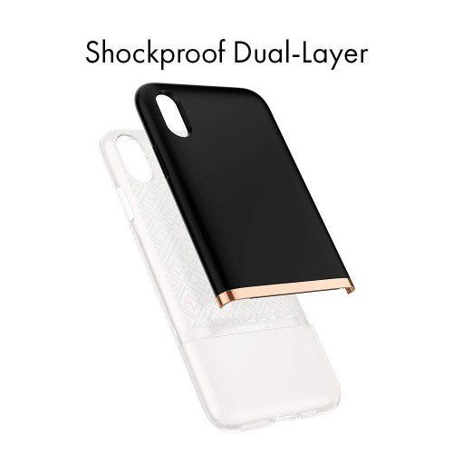 Чохол Spigen La Manon Jupe Milk Black для iPhone XS Max