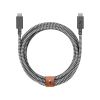 Кабель Native Union Belt Cable Pro 100W (USB-C to USB-C) Zebra 2.4м