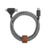 Кабель Native Union Belt Cable Universal USB-C to USB-C/Lightning Zebra (1.5 m) (BELT-CCL-ZEB-NP)