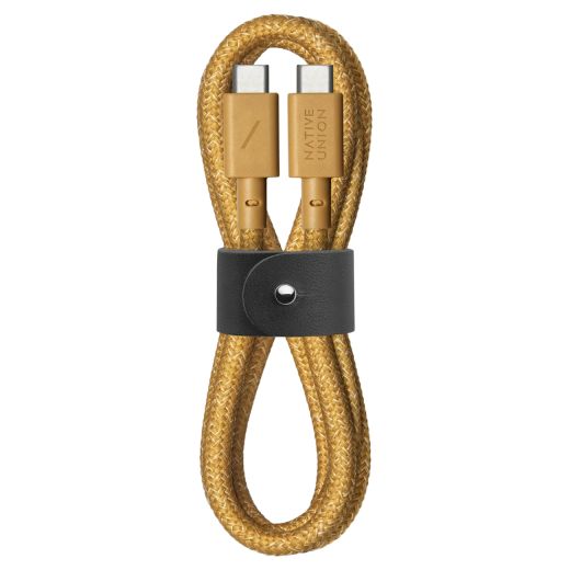 Кабель Native Union Belt Cable USB-C to USB-C Kraft (1.2 метра) (BELT-C-KFT-2-NP)