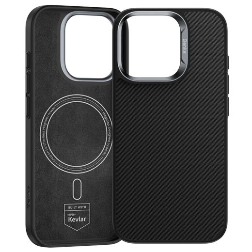 Карбоновый чехол Benks ArmorLite Kevlar Case 600D для iPhone 16 Pro
