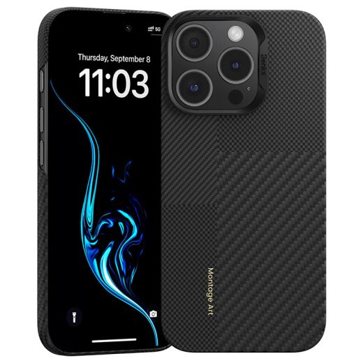 Карбоновый чехол Benks Montage ArmorAir Kevlar Case для iPhone 16 Pro Max