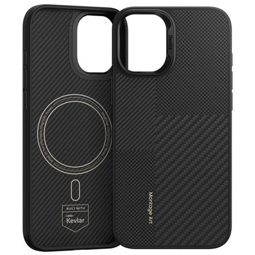 Карбоновий чохол Benks Montage ArmorPro Kevlar Case для iPhone 16 Pro