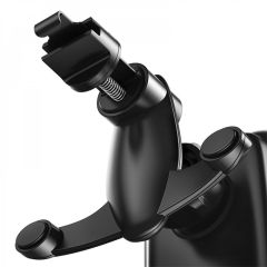 Автомобільний тримач Baseus Rock-solid Electric Holder Wireless charger Black (WXHW01-01)