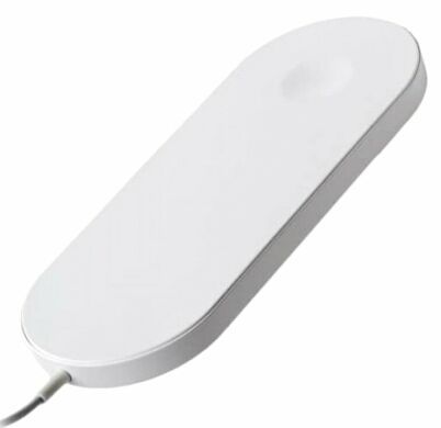 Безпровідна зарядка COTEetCI 2 in 1 Wireless Fast Charging White