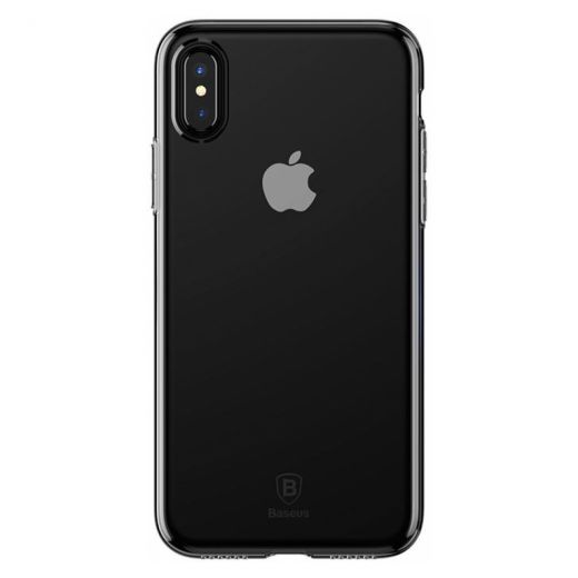 Чехол Baseus Simple Transparent Black для iPhone X/XS