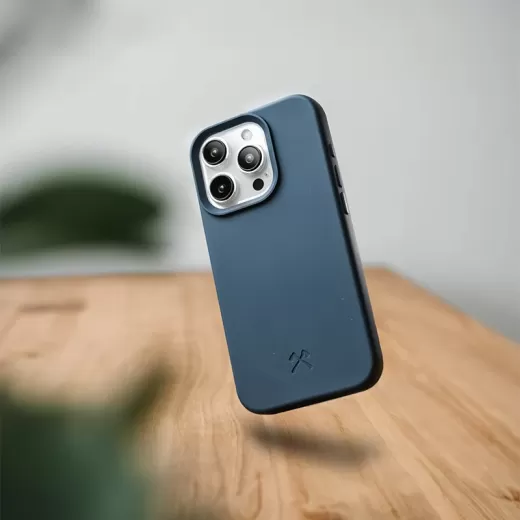 Еко чохол Woodcessories Bio Sustainable MagSafe Case Navy для iPhone 15 Pro