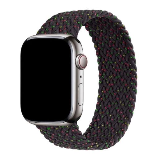 Плетенный ремешок CasePro Unity Braided Solo Loop Black для Apple Watch 45mm | 44mm | 42mm (Size M)