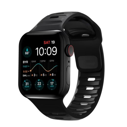 Силіконовий ремінець CasePro Sport Band Black для Apple Watch 49мм | 45мм | 44мм