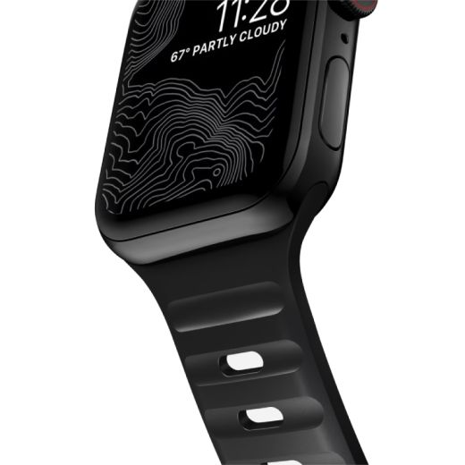 Силиконовый ремешок CasePro Sport Band Black для Apple Watch 49мм | 45мм | 44мм