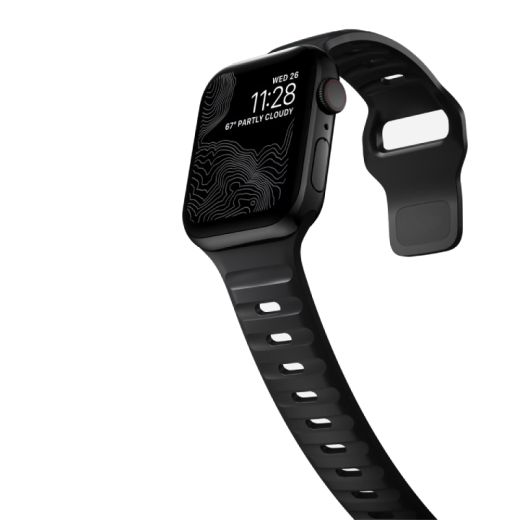 Силиконовый ремешок CasePro Sport Band Black для Apple Watch 49мм | 45мм | 44мм