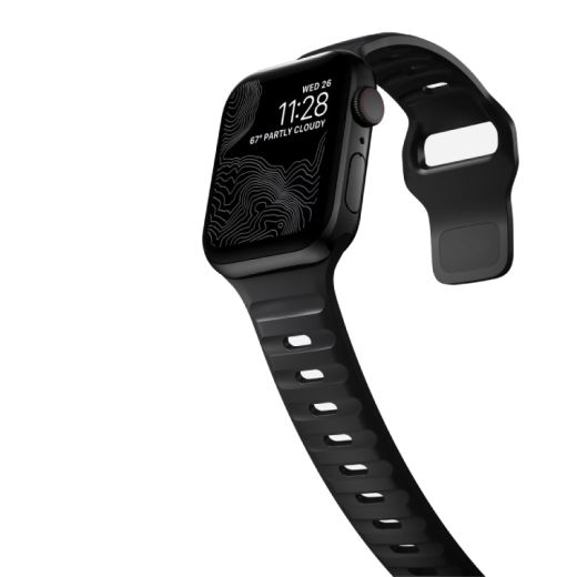 Силіконовий ремінець CasePro Sport Band Black для Apple Watch 42мм | 41мм | 40мм
