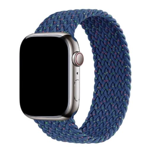 Плетеный ремешок CasePro Unity Braided Solo Loop Blue для Apple Watch 45mm | 44mm | 42mm (Size L)