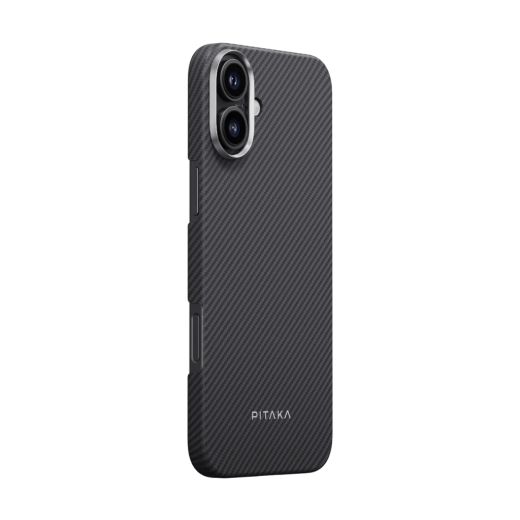 Карбоновий чохол Pitaka Ultra-Slim Case Black/Grey Twill для iPhone 16 Plus (KI1601MA)