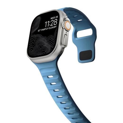 Силіконовий ремінець CasePro Sport Band Blue для Apple Watch 49мм | 45мм | 44мм