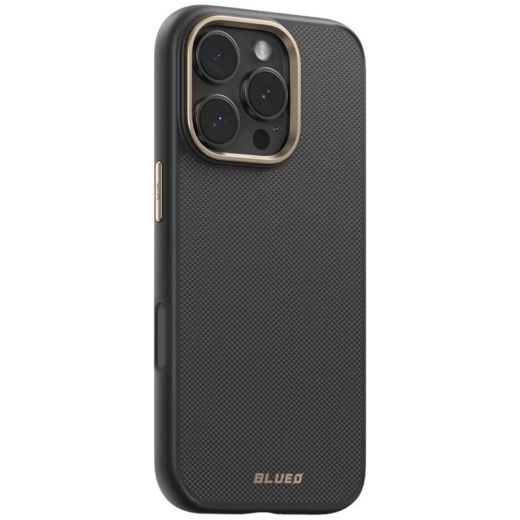 Карбоновый чехол Blueo Armor Aramid Fiber Phone Case (600D) with MagSafe Black для iPhone 16 Pro Max (BL060I-16PMBLK)