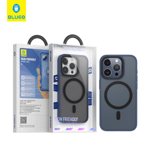 Чохол Blueo Frosted Anti-Drop Case with MagSafe Dark Blue для iPhone 15 (BK5934-I15DB)