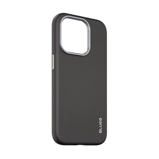 Кожаный чехол Blueo Leather Case with MagSafe Black для iPhone 15 Pro (B52-I15PBLK)