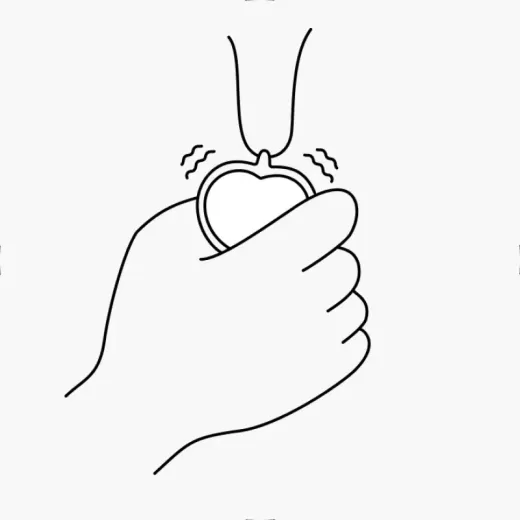 Медальйон дотиків Bond Touch Bond Heart White